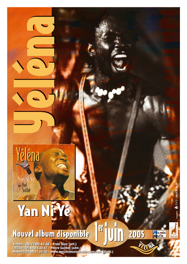 Affiche Ylna, sortie CD 2005.