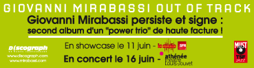 Sticker promo Out of track | Mirabassi-Renzi-Parker